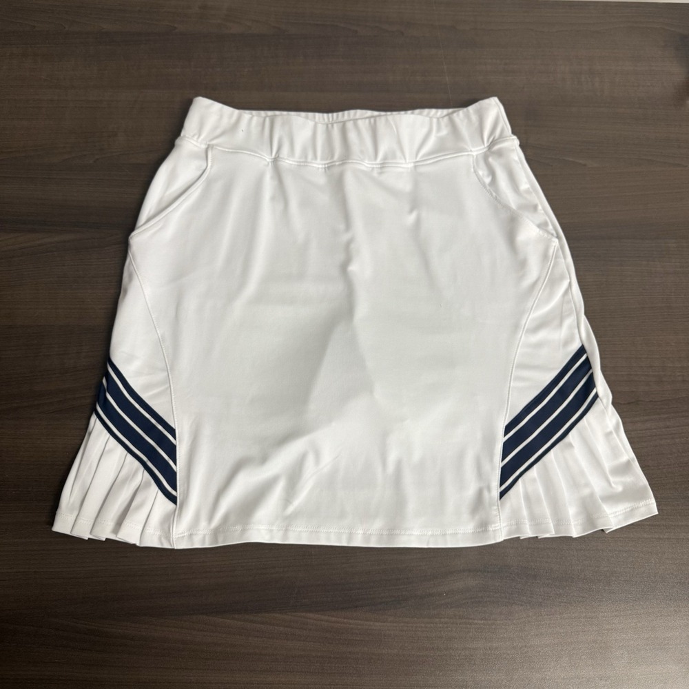 NWT Sport Haley Size XS Women's White Tennis Golf Pull On Skort Pockets Pleated